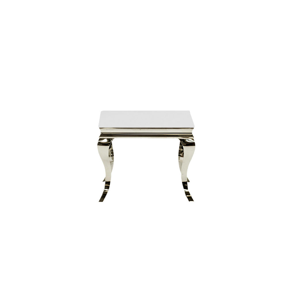 Louis Chrome Lamp Table