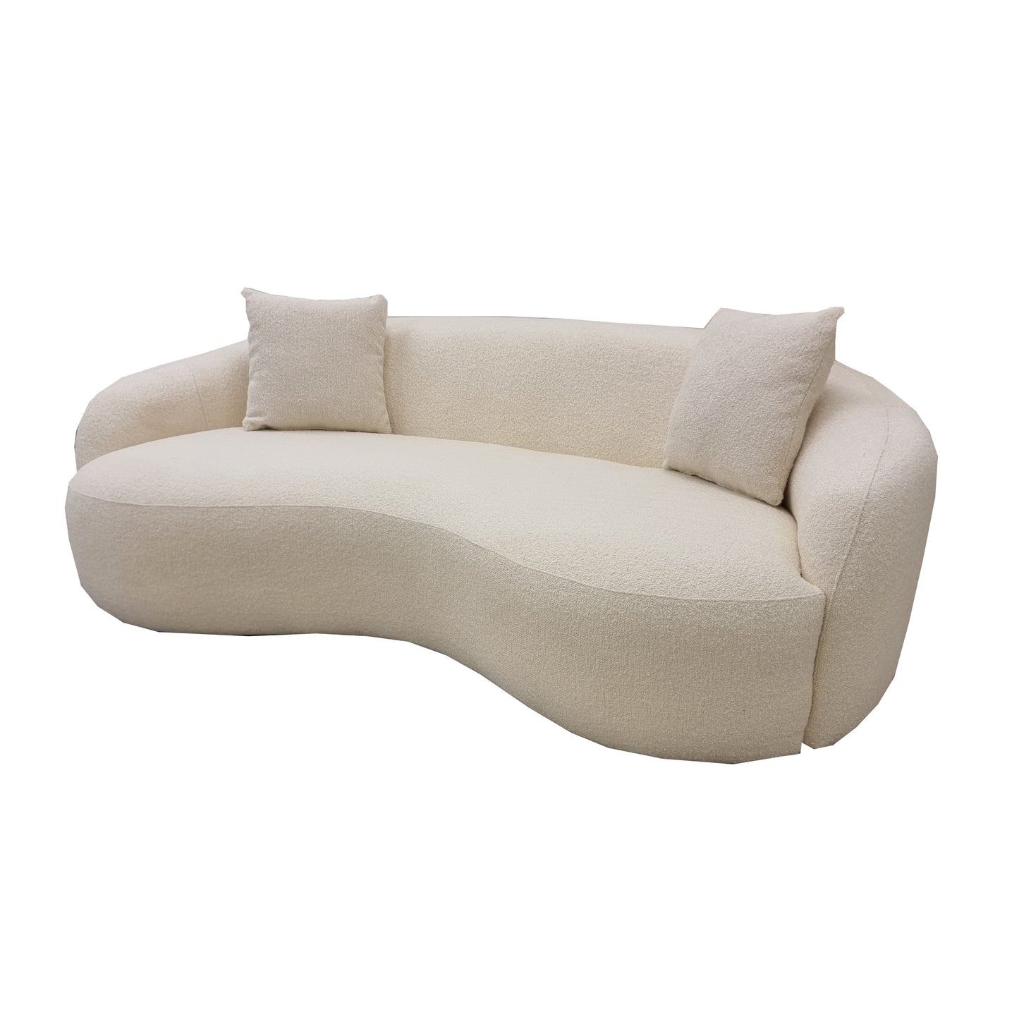 Ivory Boucle Sofa