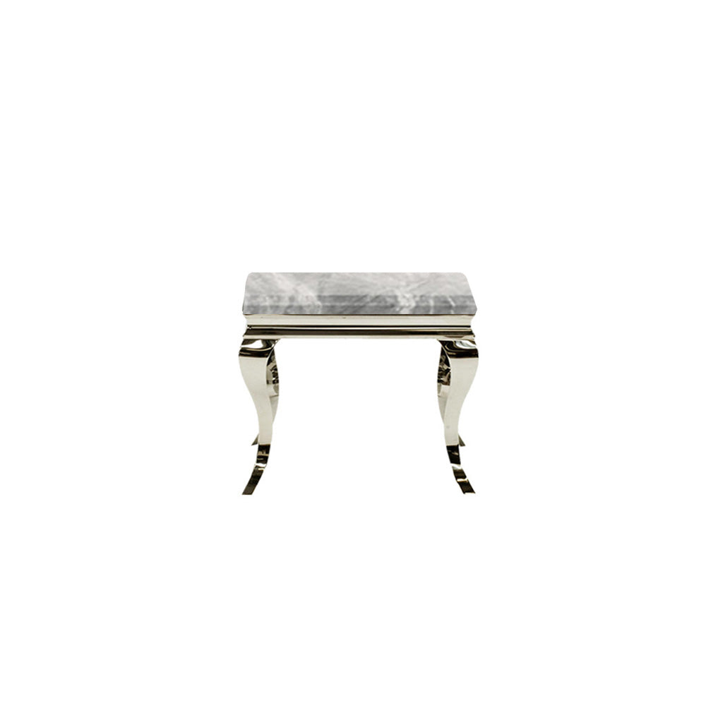 Louis Chrome Lamp Table