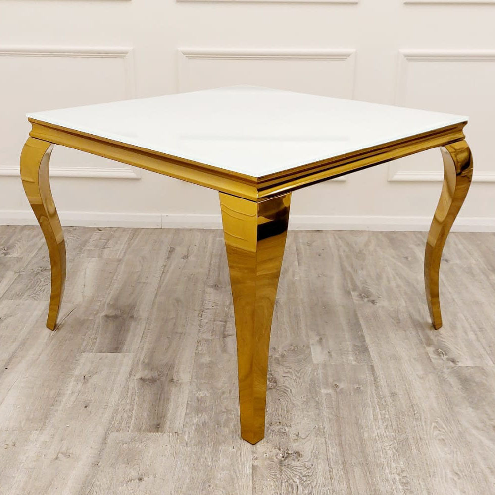 Louis Gold Square Dining Table