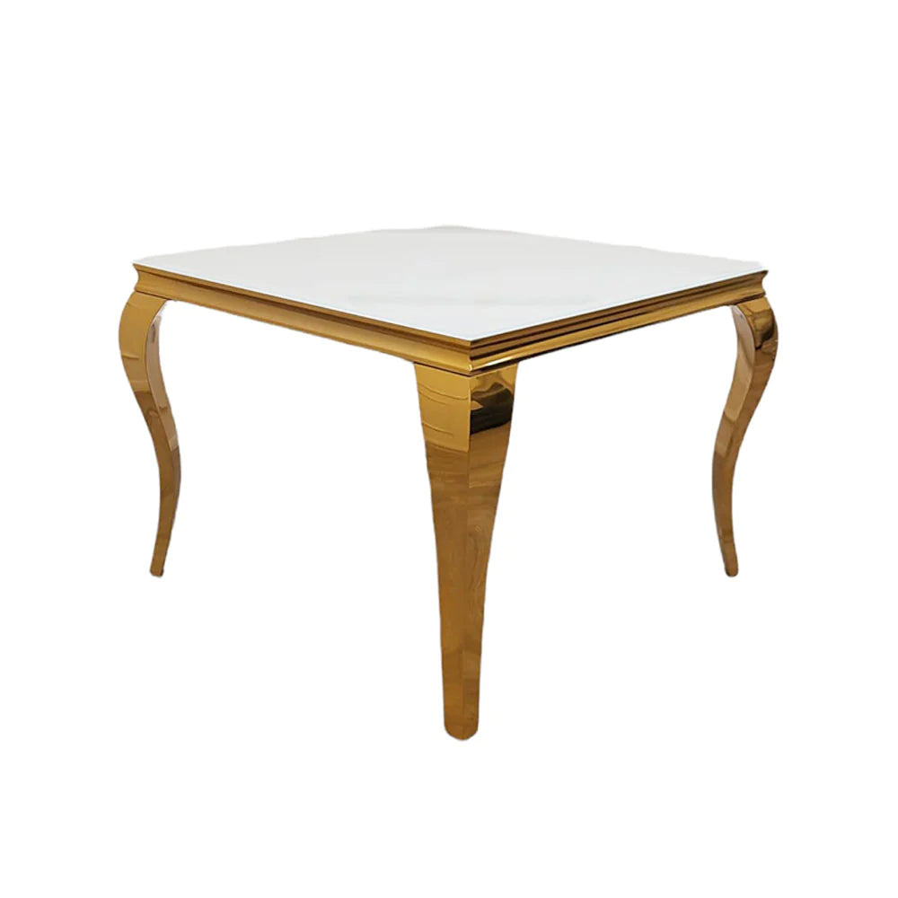 Louis Gold Square Dining Table