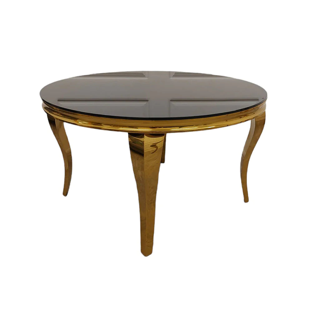 Louis Gold Round Dining Table