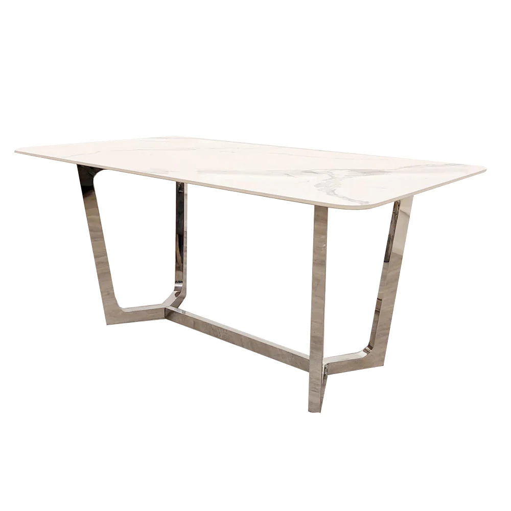 Lucien Chrome Dining Table