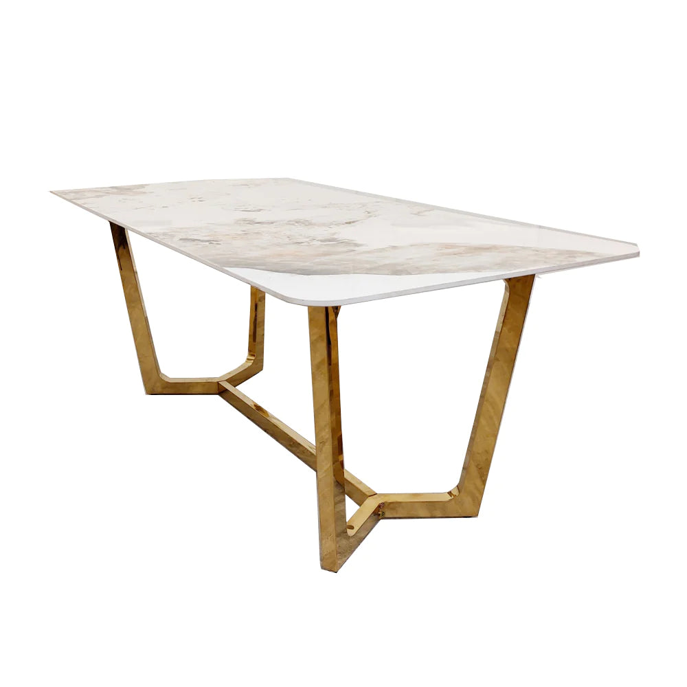 Lucien Gold Dining Table