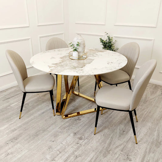 Nero Round Dining Table