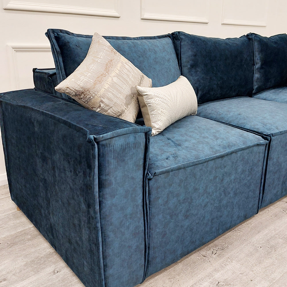 Sloane Corner Sofa Midnight Blue